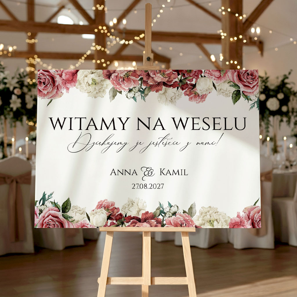 Tablica powitalna 50x70cm POZIOM - Megan