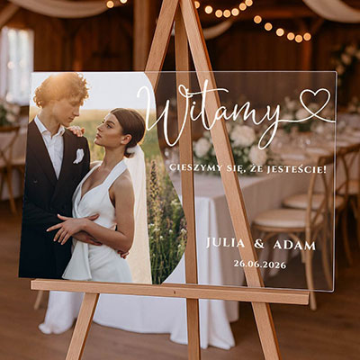 Tablice weselne powitalne