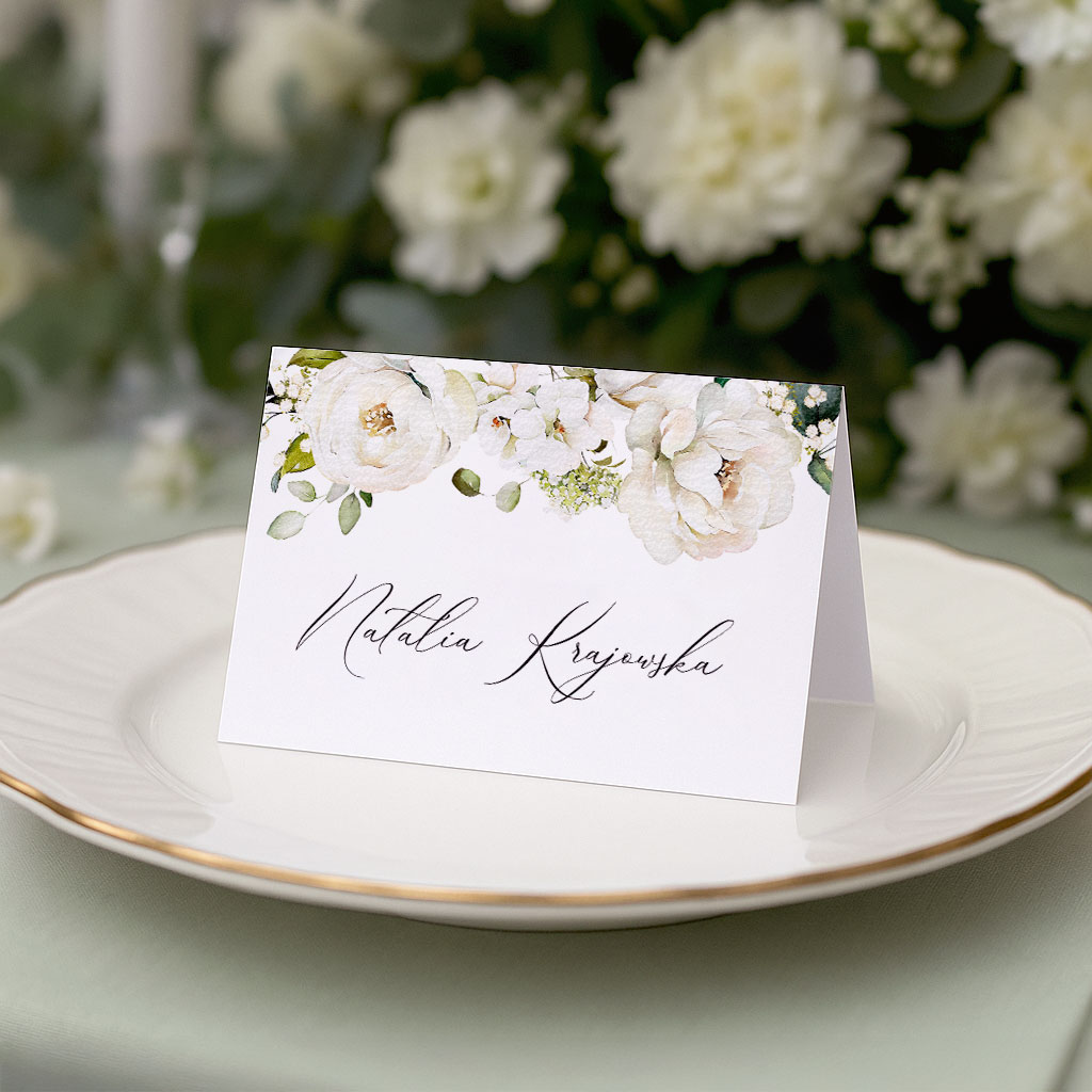 Winietki ślubne na stół - Iris