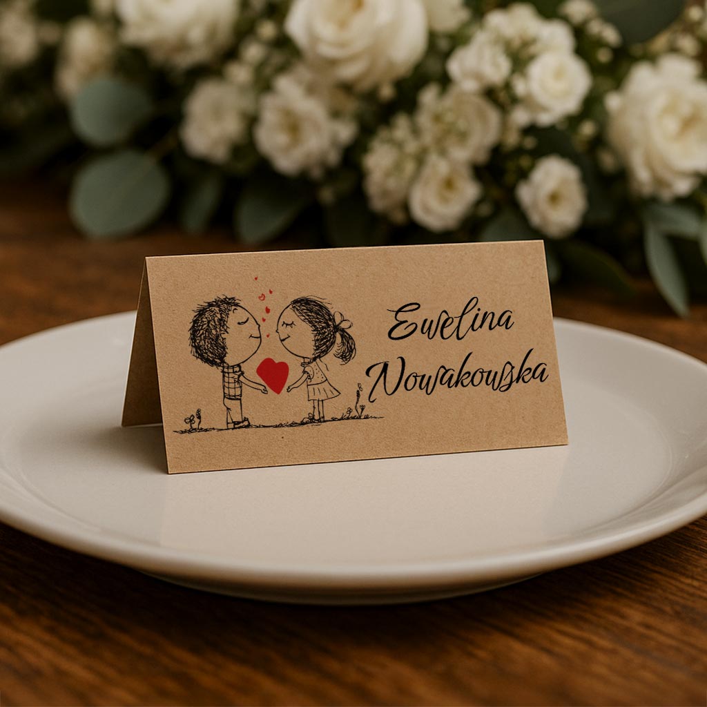 Winietki eko na stół - Ludki