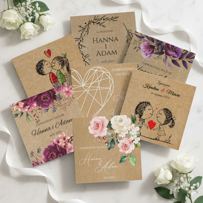 Zaproszenia ślubne EKO