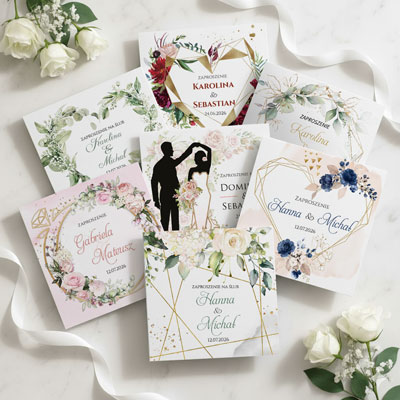 Zaproszenia ślubne rustykalne