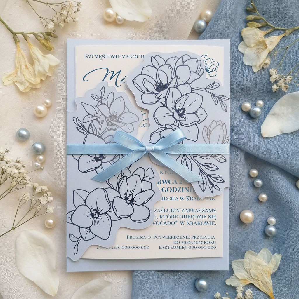 Zaproszenia ślubne z wkładką - Arkadia2