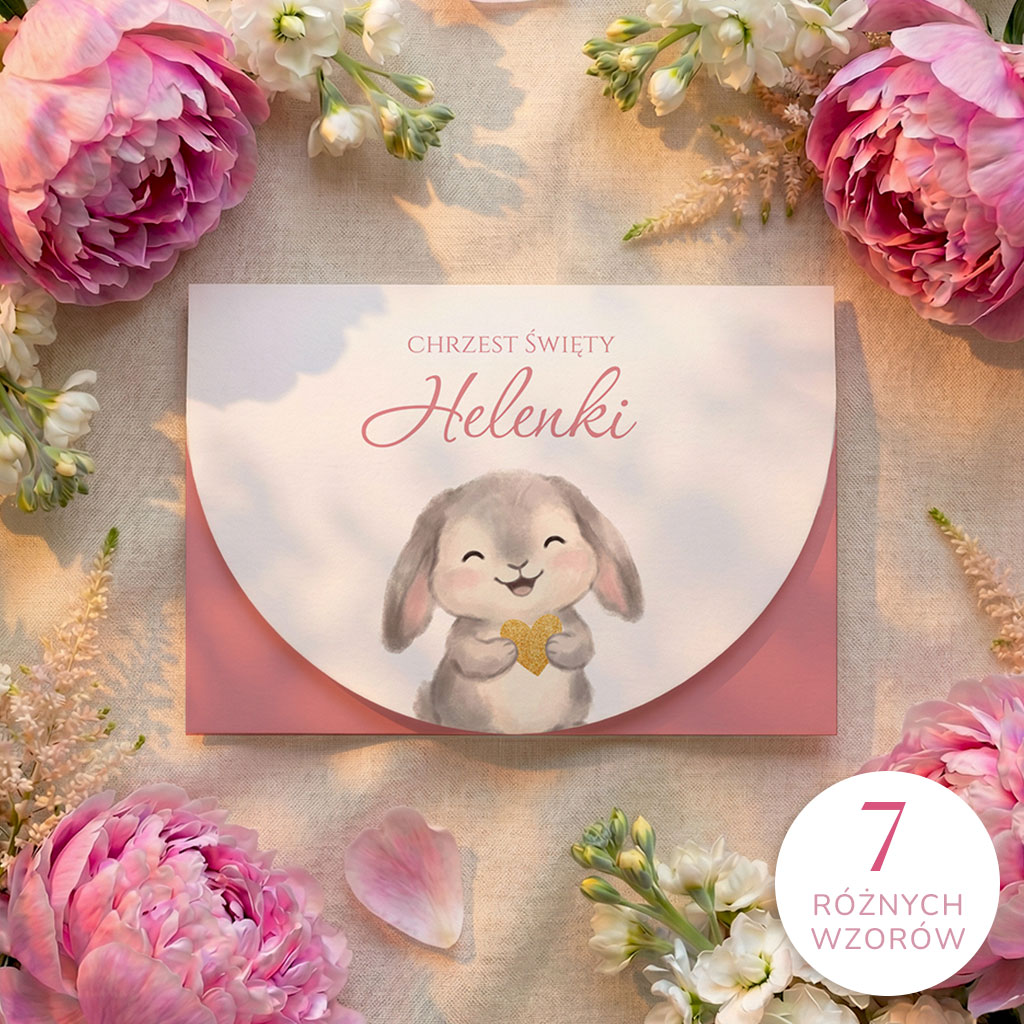 Zaproszenia na chrzest - Ellie