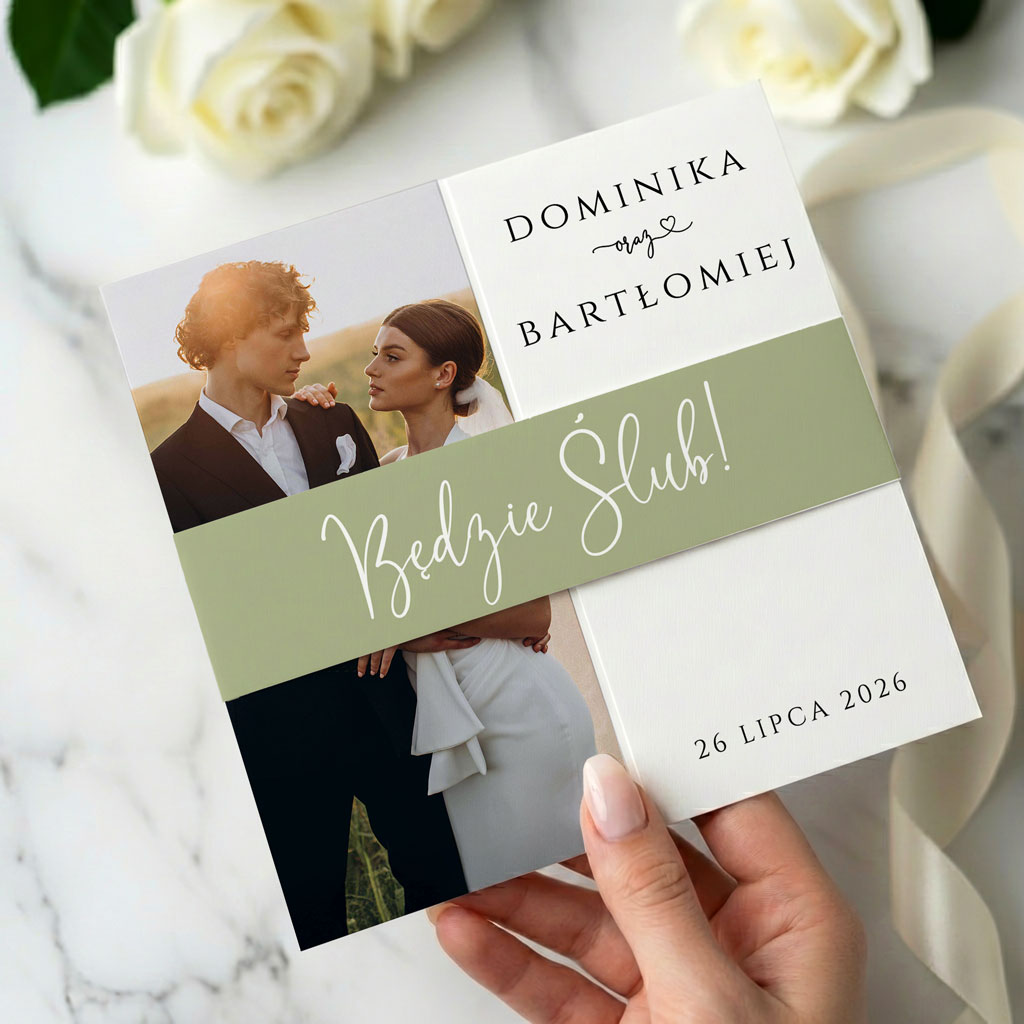 Zaproszenia Ślubne Brama ze zdjęciem - Nina