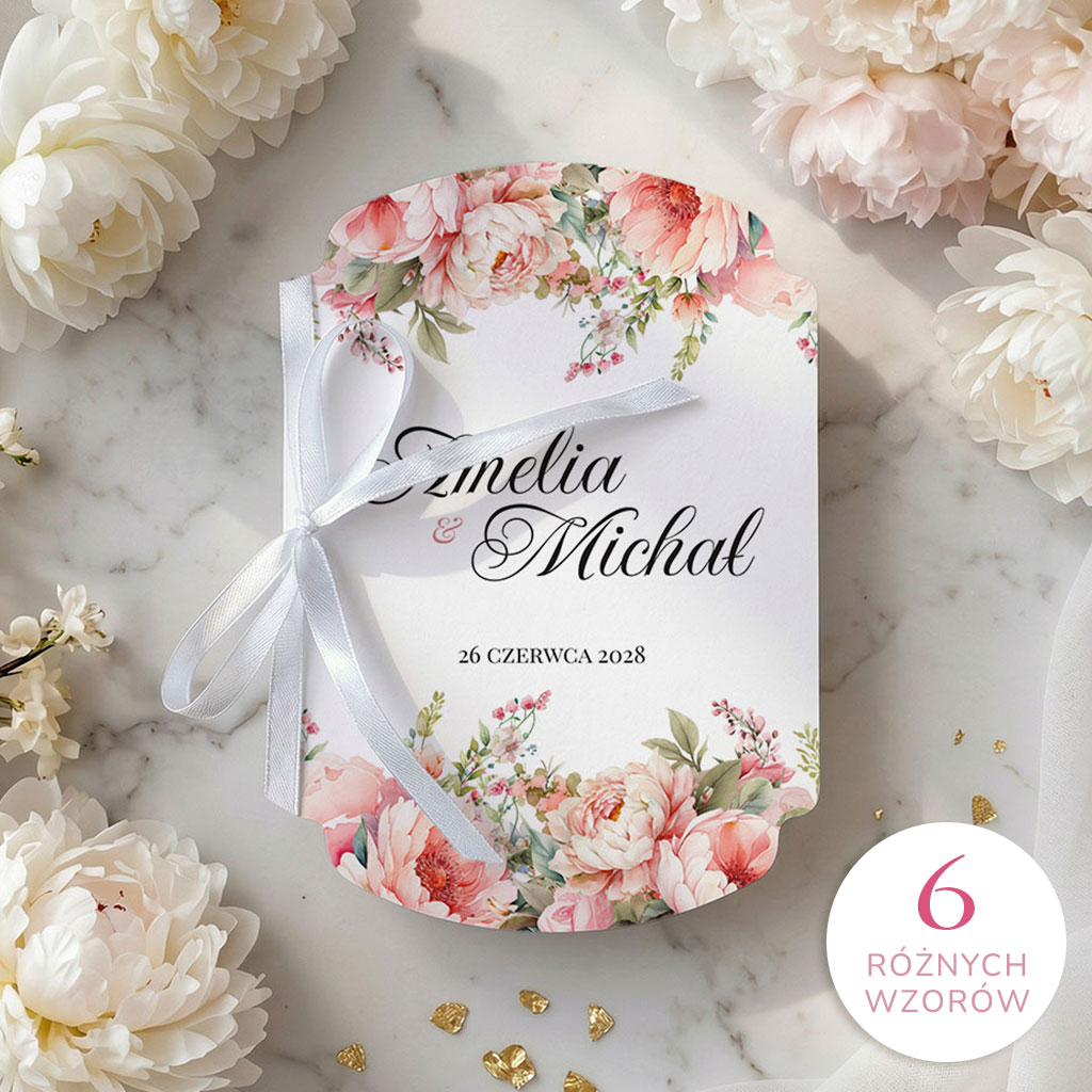 Zaproszenia ślubne ozdobne wycięcie - Luna