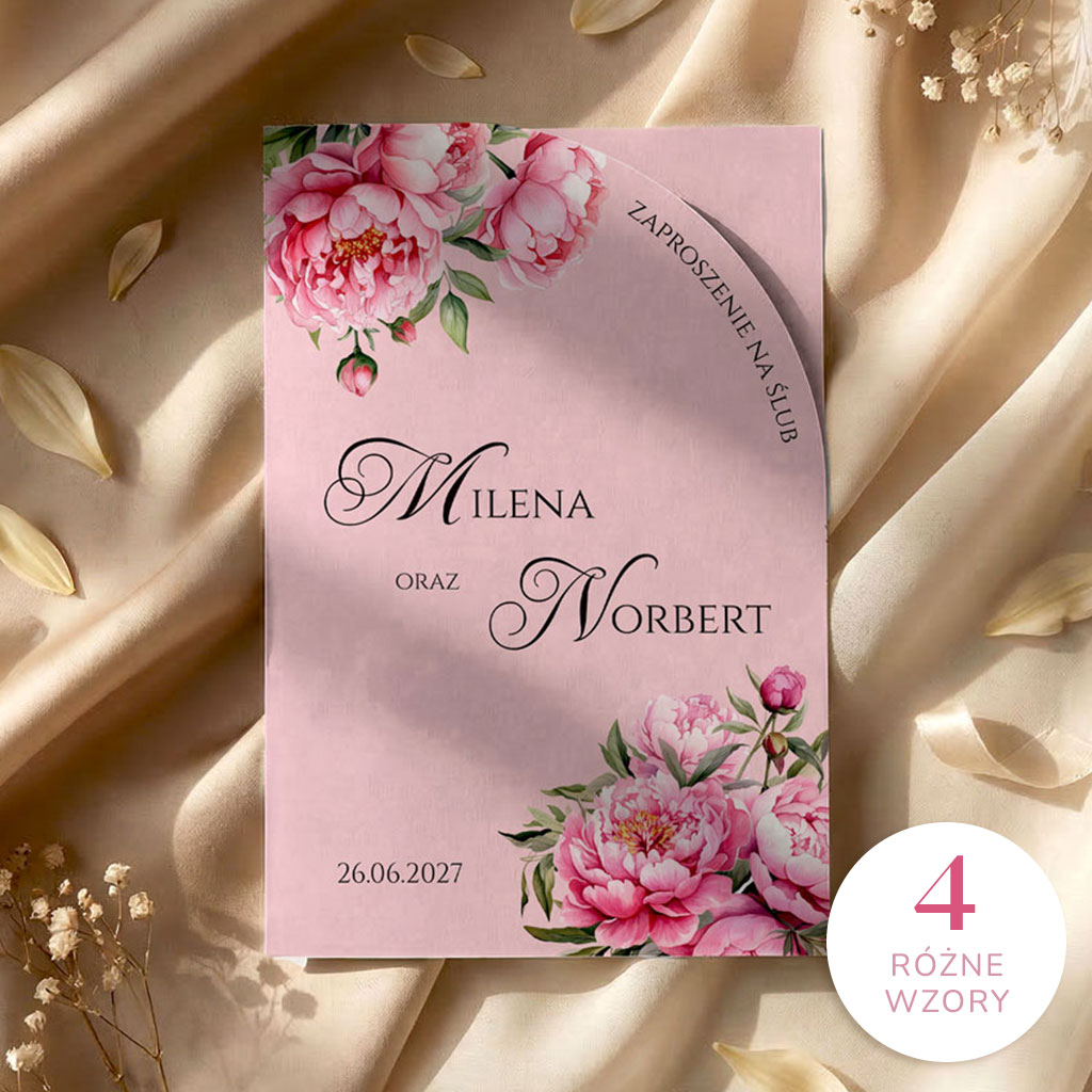 Zaproszenia ślubne łuk - Astrid