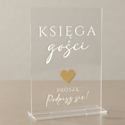 Tabliczka pleksi z serduszkiem (+15)