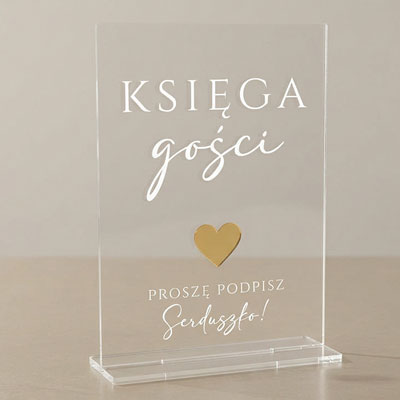 Tabliczka pleksi z serduszkiem (+15)