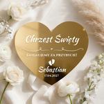 Podziękowania dla gości magnesy lustrzane na Chrzest