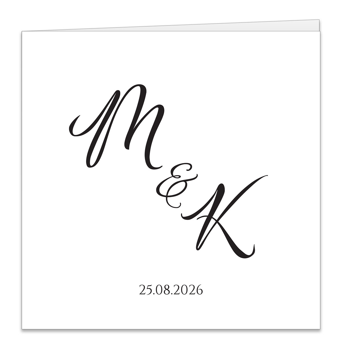 Złocone zaproszenia ślubne Ofelia