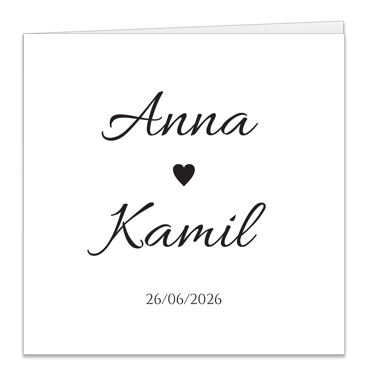 Złocone zaproszenia ślubne Ofelia