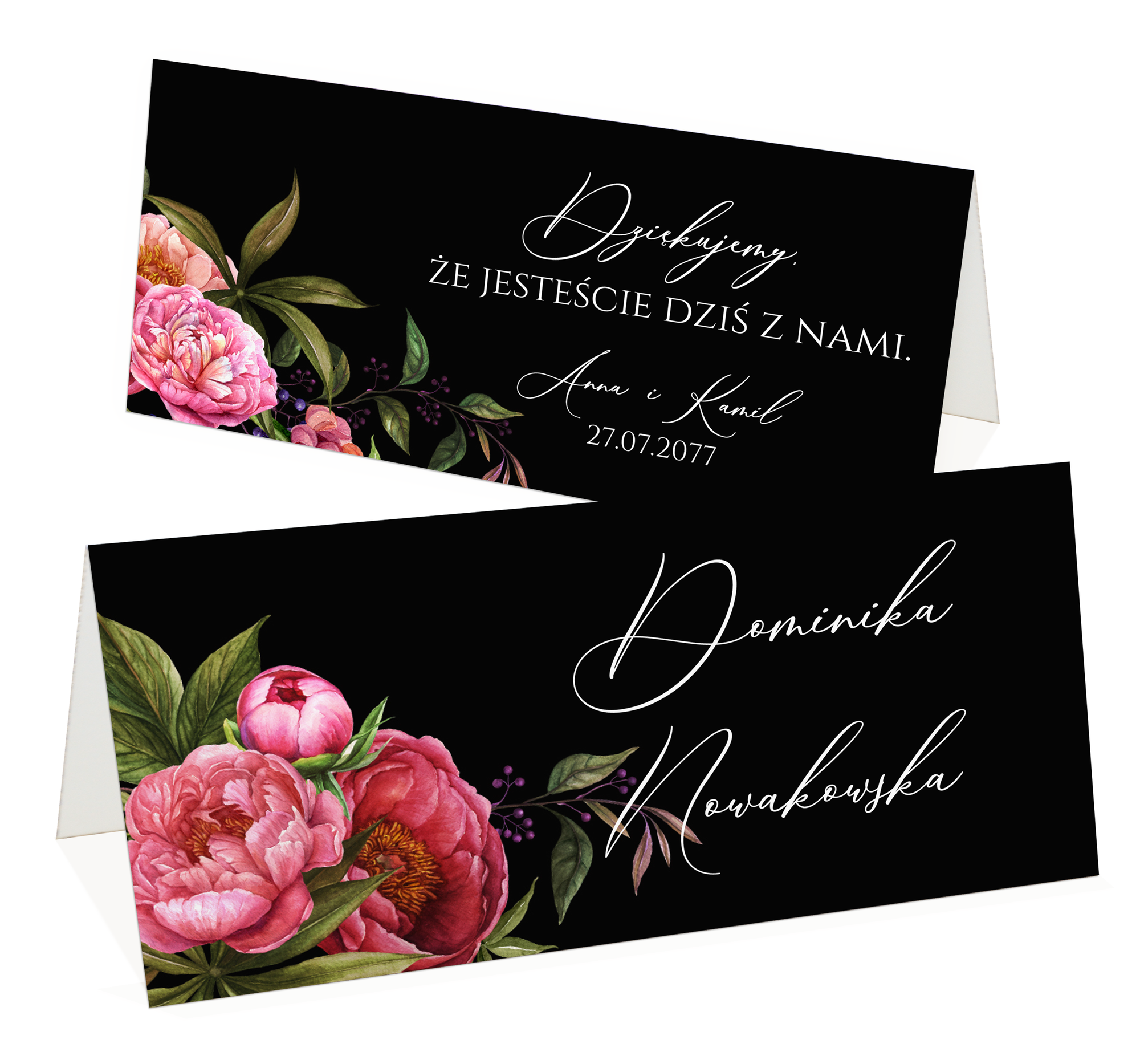 Winietki na stół Amanda4