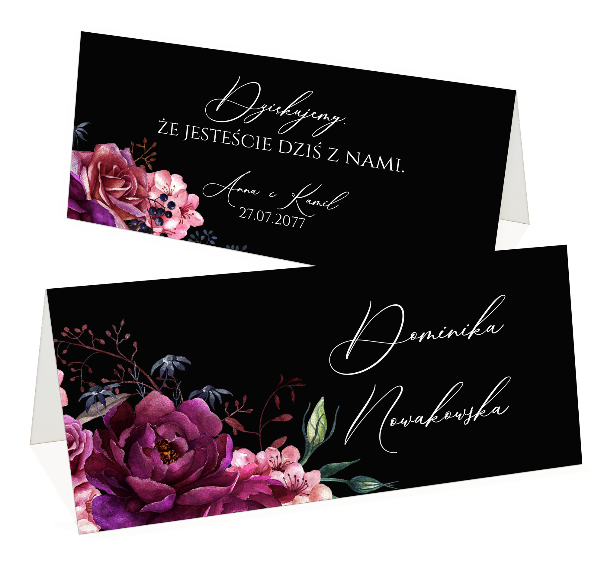 Winietki na stół Amanda4