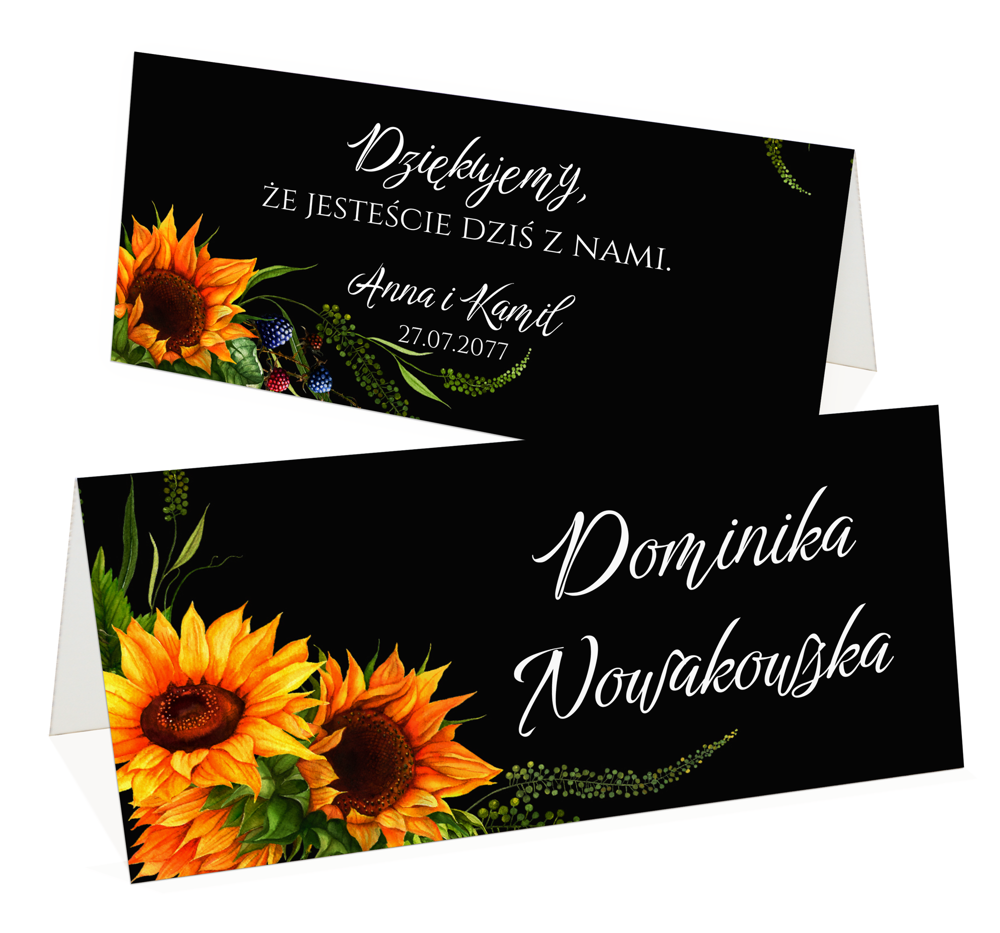 Winietki na stół Amanda4