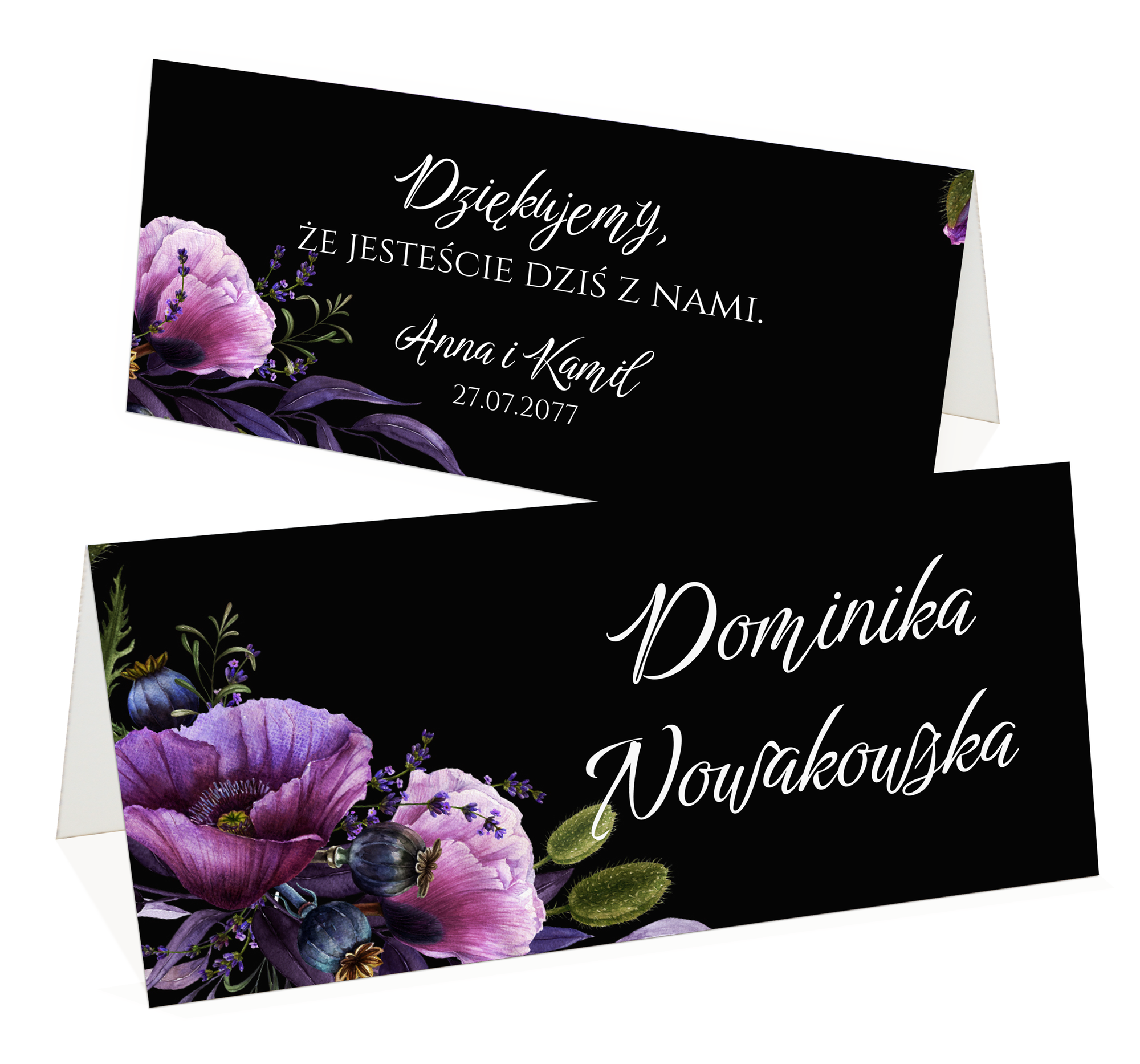 Winietki na stół Amanda4