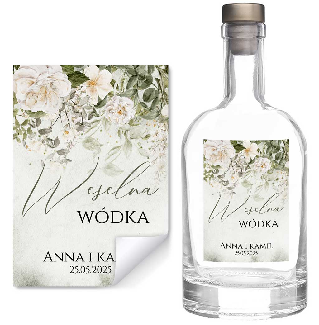 Naklejki na butelki Eliza