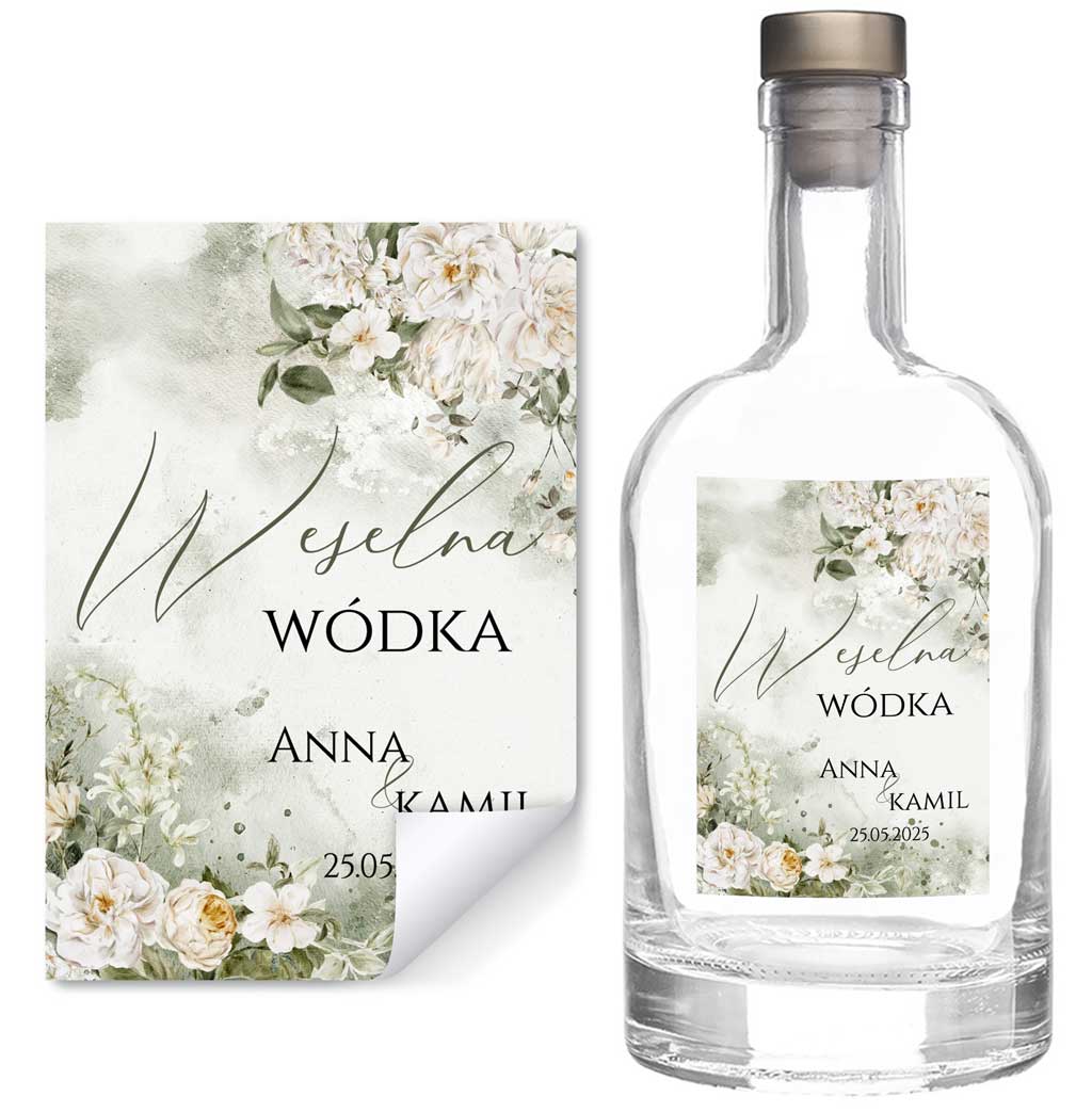 Naklejki na butelki Eliza