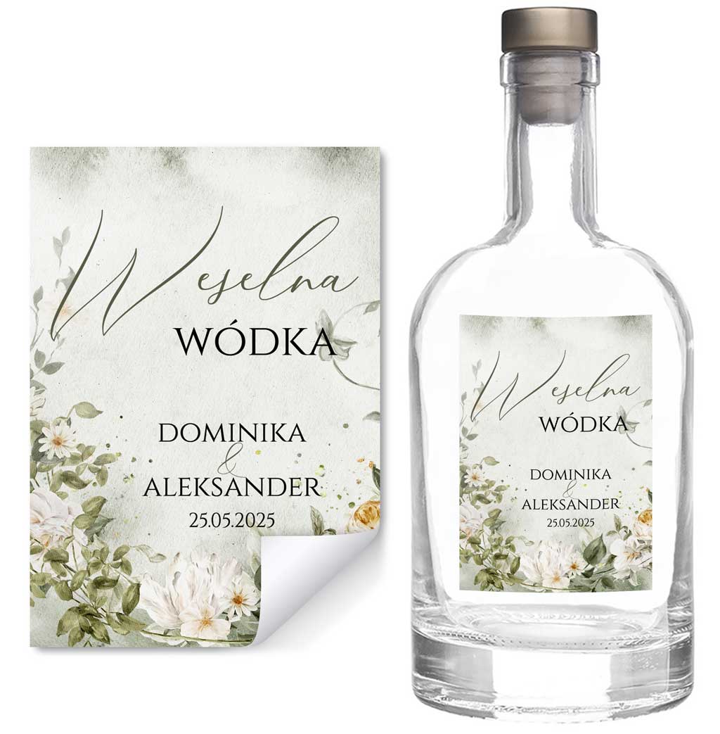 Naklejki na butelki Eliza