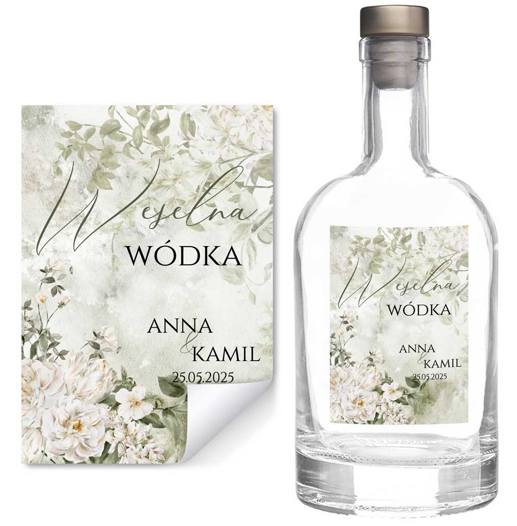 Naklejki na butelki Eliza