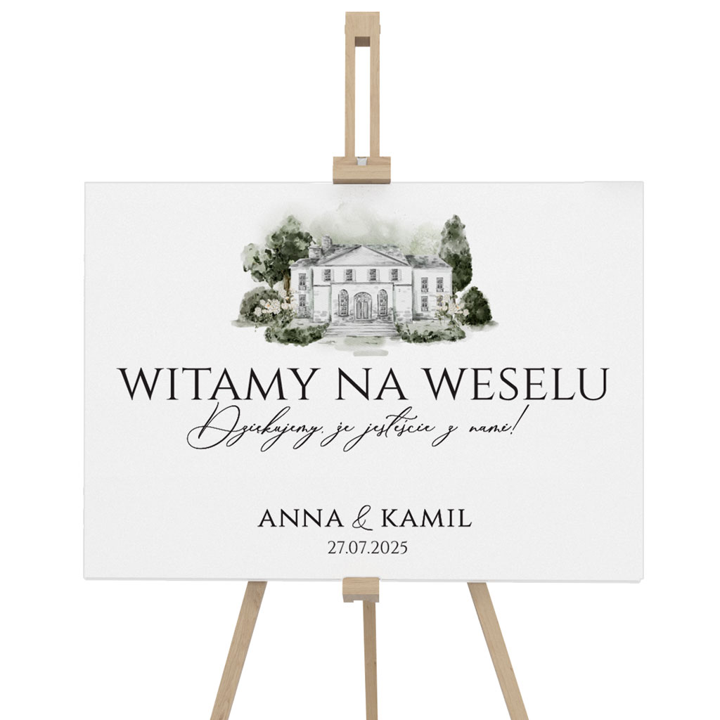 Tablica powitalna 50x70cm POZIOM - Eliza