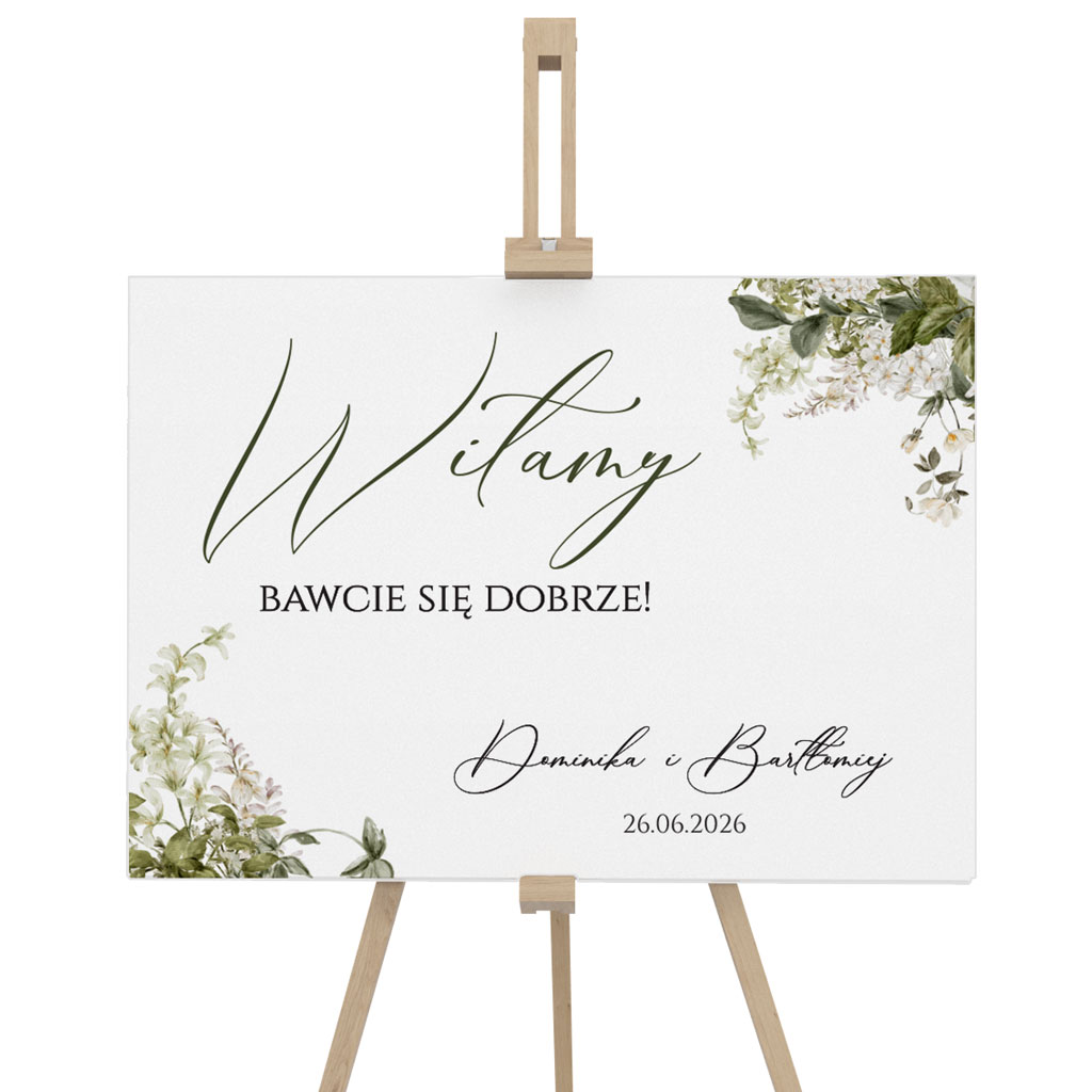 Tablica powitalna 50x70cm POZIOM - Eliza