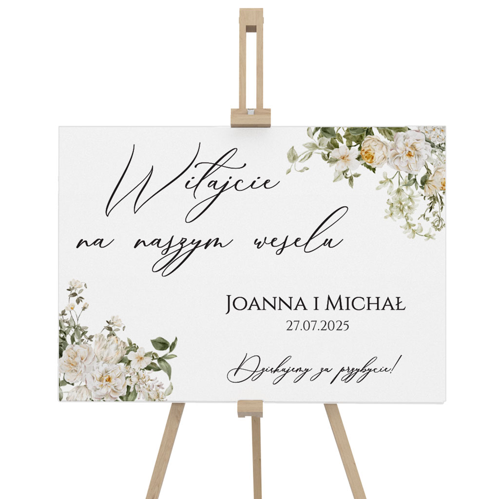 Tablica powitalna 50x70cm POZIOM - Eliza