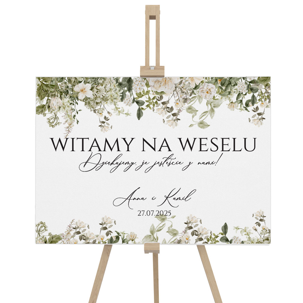 Tablica powitalna 50x70cm POZIOM - Eliza