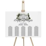 Tablica z usadzeniem gości 50x70cm POZIOM - Eliza