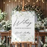 Tablica powitalna 50x70cm PION - Eukaliptus