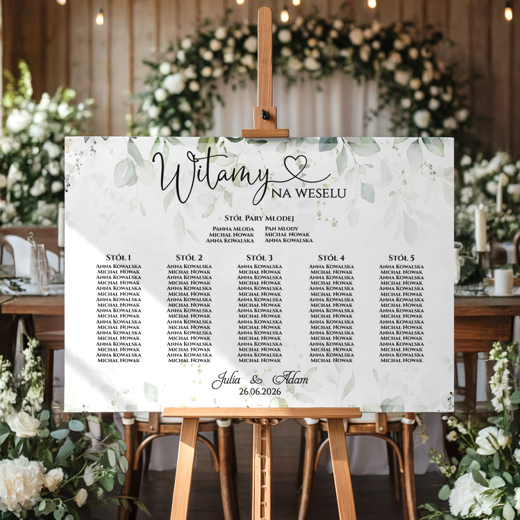 Tablica z usadzeniem 50x70cm POZIOM - Eukaliptus