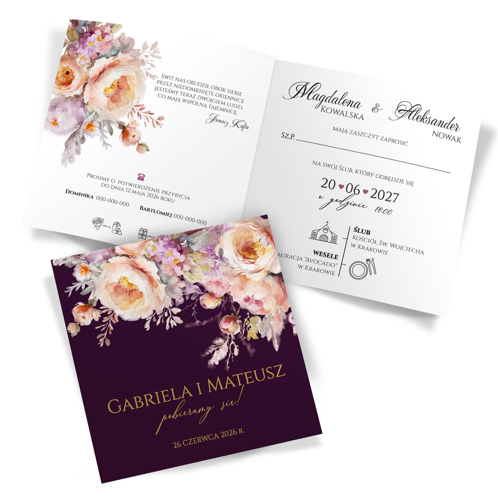 Zaproszenia Ślubne Ingrid