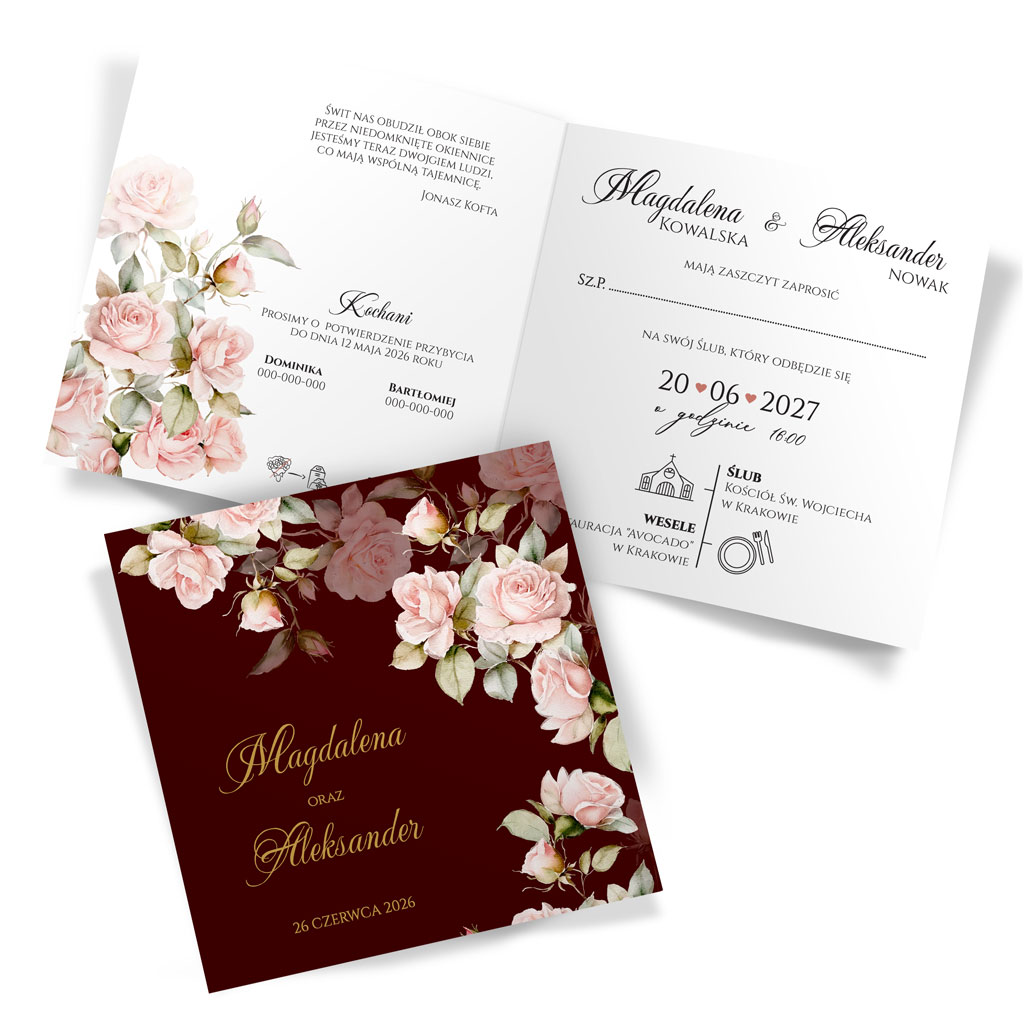 Zaproszenia Ślubne Ingrid