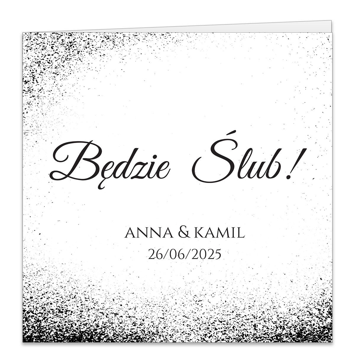 Złocone zaproszenia Ślubne Ofelia4