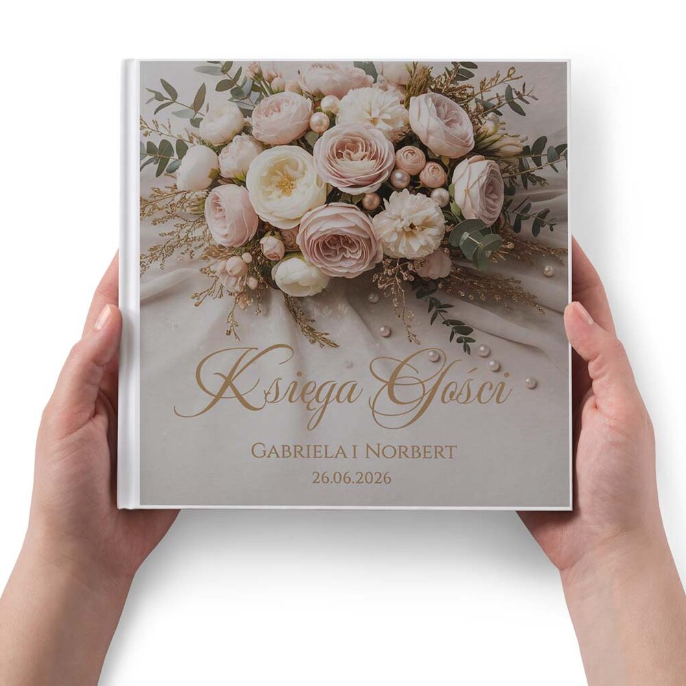 Księga gości weselnych - białe/czarne karty - Flawia 6
