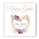 Księga gości weselnych - białe/czarne karty - Ariana2