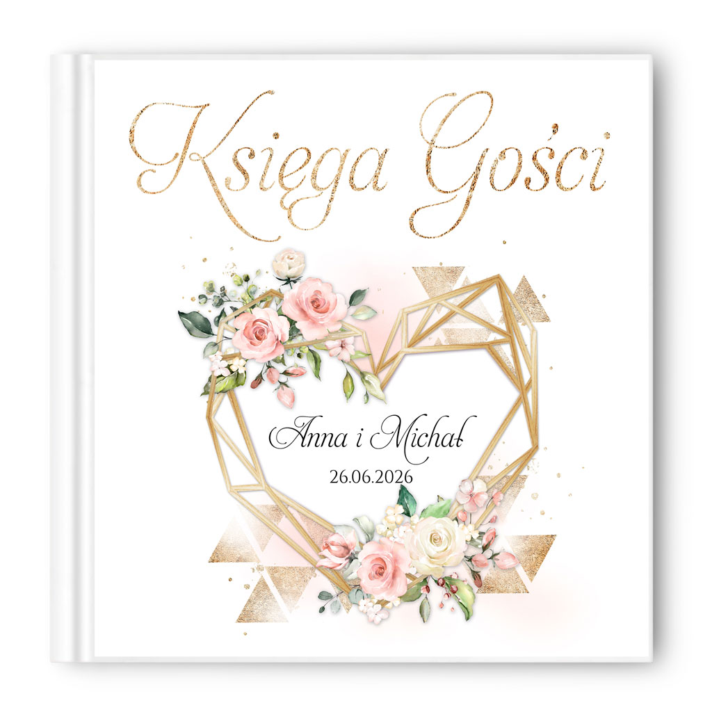 Księga gości weselnych - białe/czarne karty - Ariana2