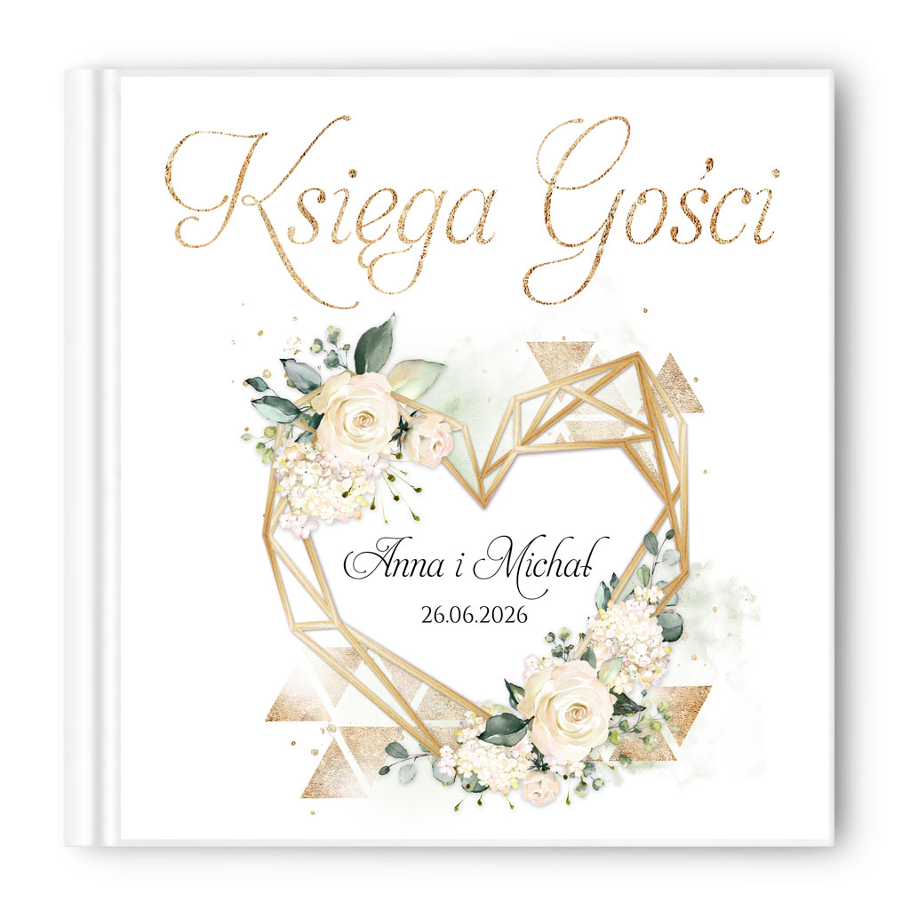 Księga gości weselnych - białe/czarne karty - Ariana2