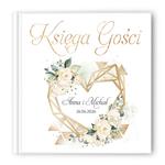 Księga gości weselnych - białe/czarne karty - Ariana2