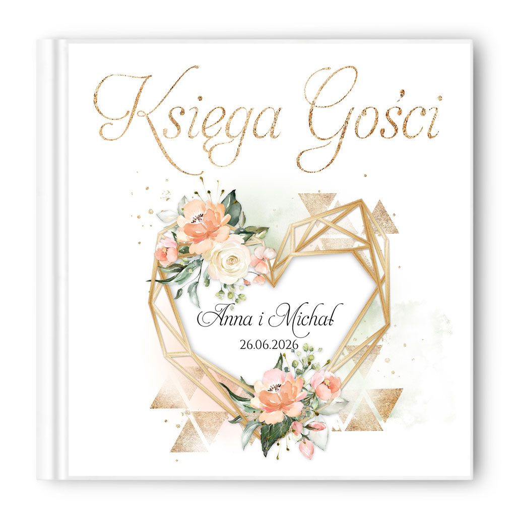 Księga gości weselnych - białe/czarne karty - Ariana2