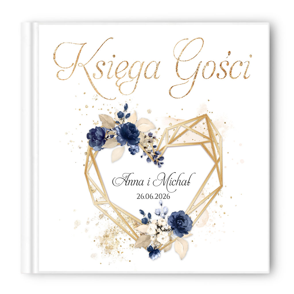 Księga gości weselnych - białe/czarne karty - Ariana2
