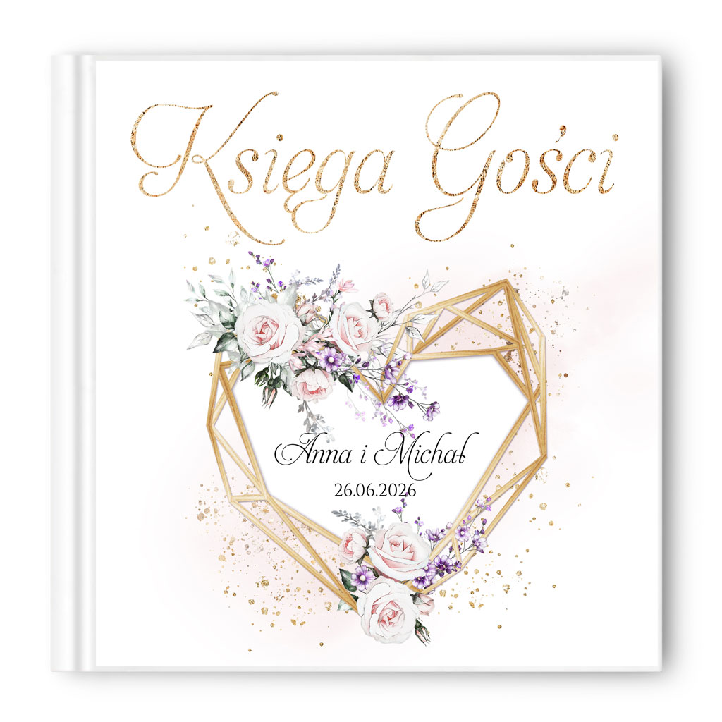 Księga gości weselnych - białe/czarne karty - Ariana2