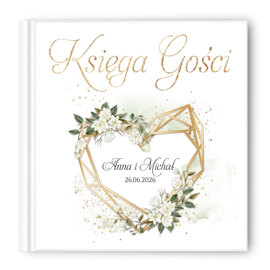 Księga gości weselnych - białe/czarne karty - Ariana2