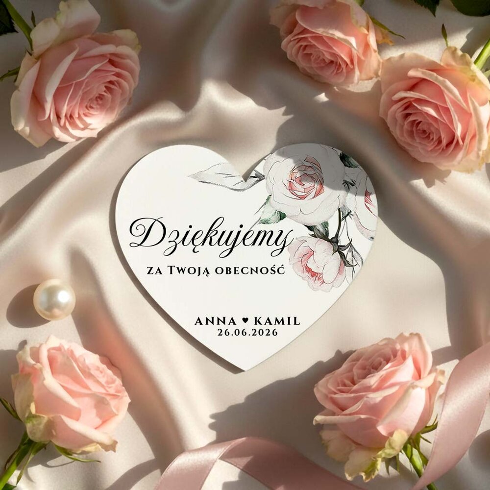 Magnesy z podziękowaniem - Julia