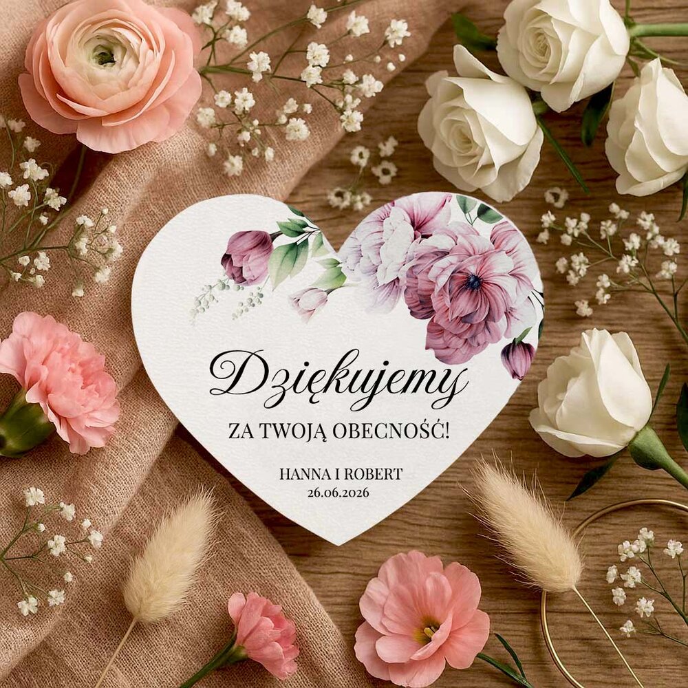 Magnesy z podziękowaniem - Julia