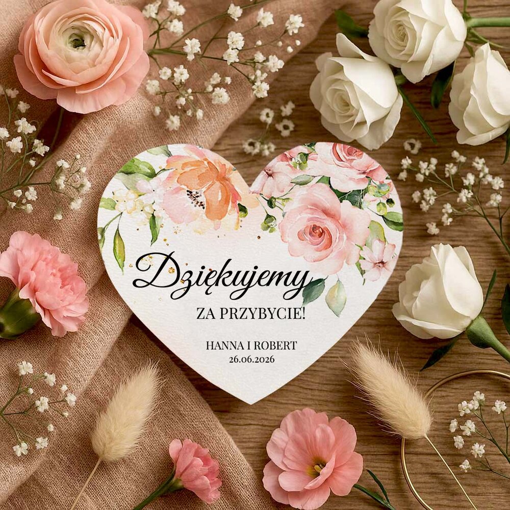 Magnesy z podziękowaniem - Julia