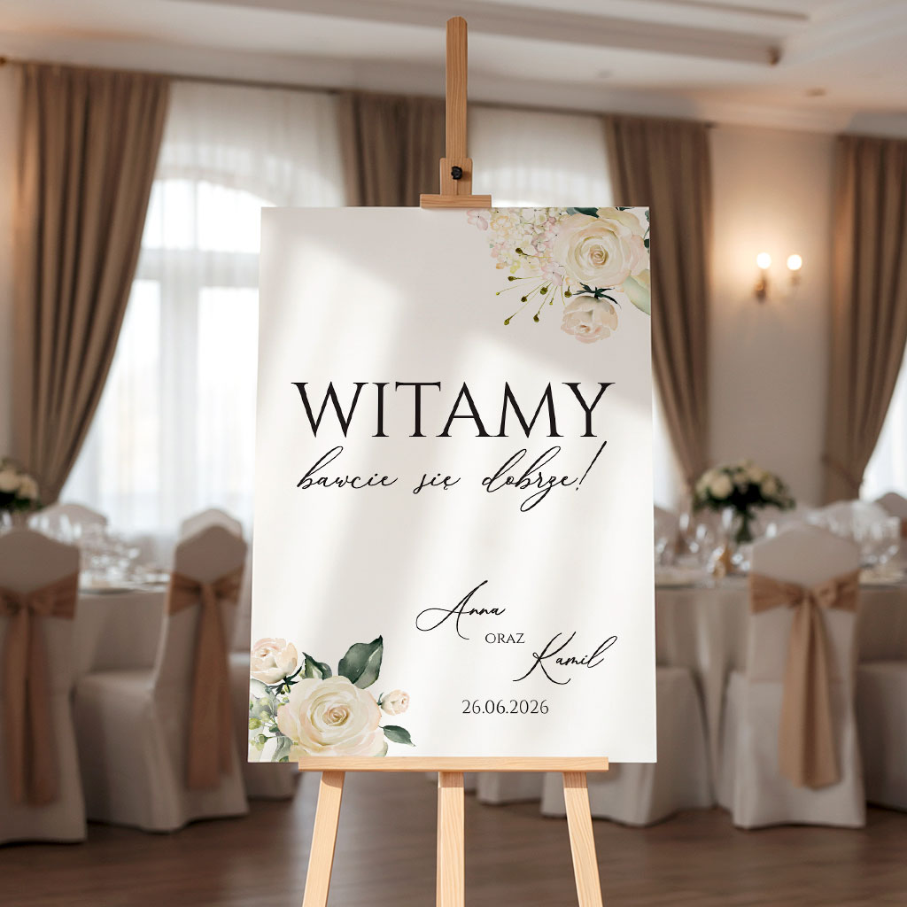 Tablica powitalna 50x70cm PION - Megan