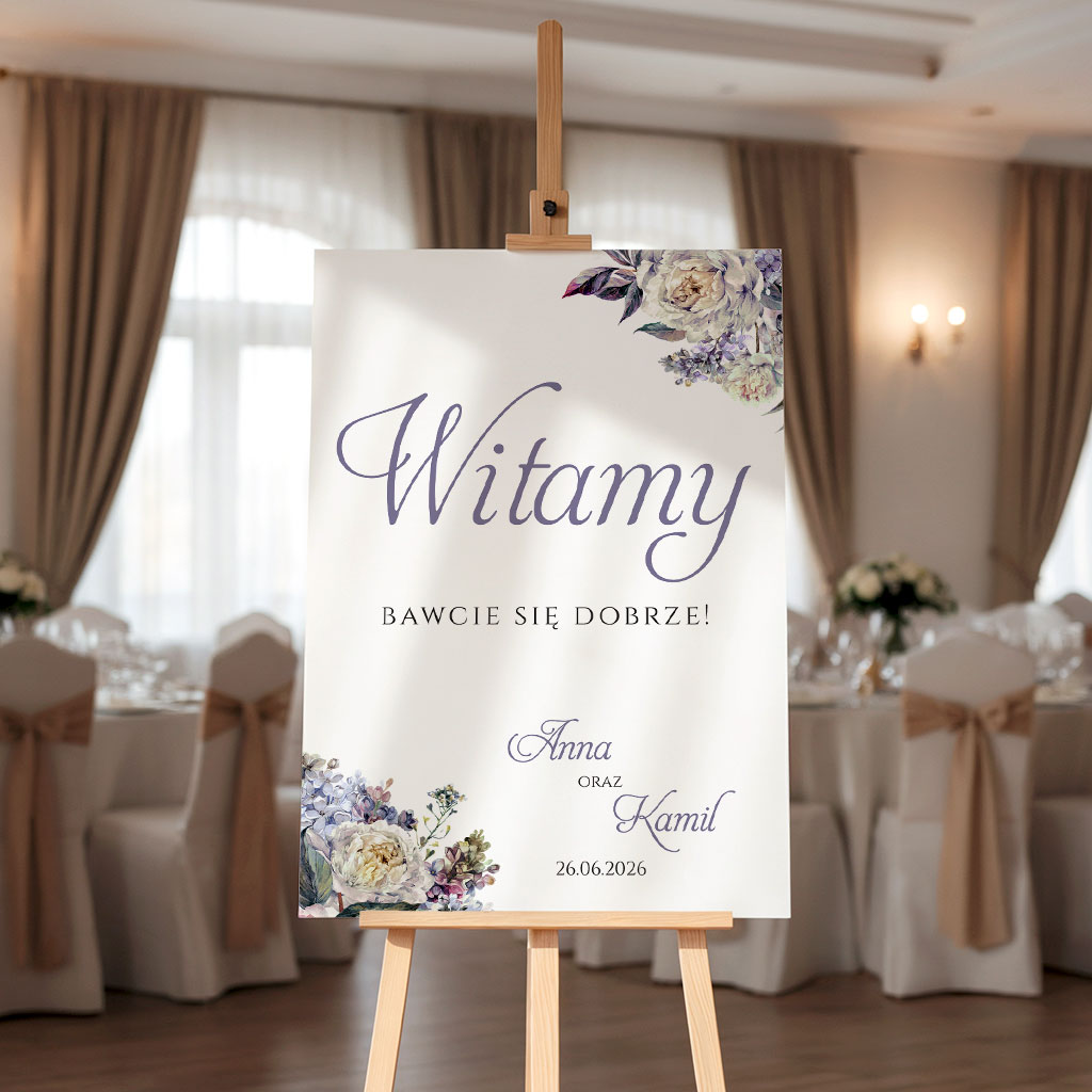 Tablica powitalna 50x70cm PION - Megan