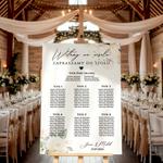 Tablica z usadzeniem gości 50x70cm PION - Megan