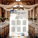 Tablica z usadzeniem gości 50x70cm PION - Megan